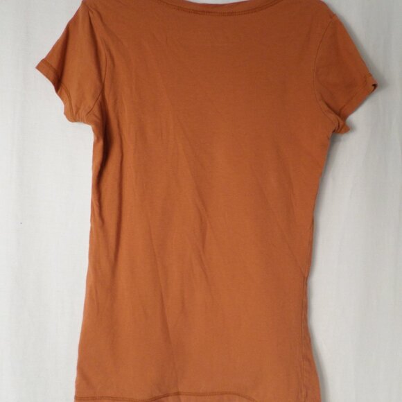 Russell Short Sleeve Orange Hook Em Horns College Football Tee Womens Sz Medium - Picture 9 of 9
